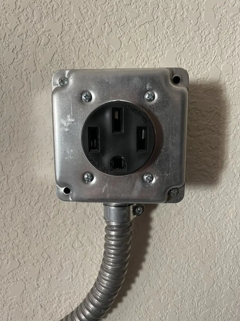 NEMA 14-50 outlet installed for Smart Home Electrical in Decatur